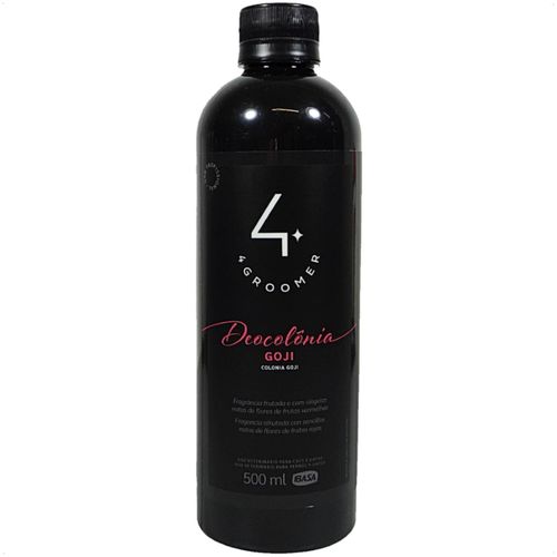 DEOCOLÔNIA GOJI 500ML 4 GROOMER PROFISSIONAL IBASA PARA CÃES E GATOS DEOCOLÔNIA GOJI 500ML 4 GROOMER PROFISSIONAL IBASA PARA CÃES E GATOS